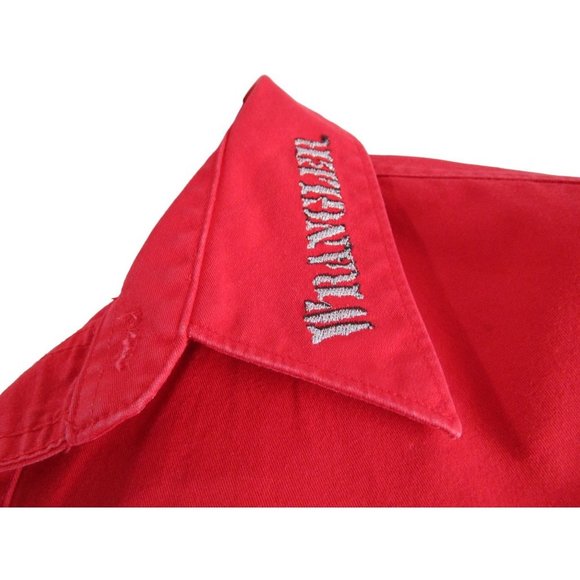 Wrangler Red Pearl Snap Silver Embroidery Vintage Western Rodeo 2XL GUC - Picture 5 of 16